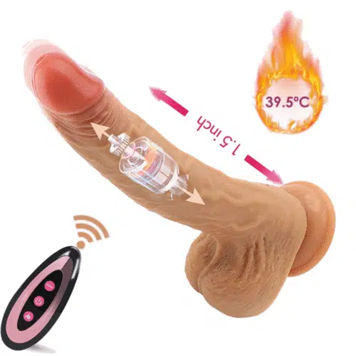 Fantasy Heating Thrusting Rotating Vibrating 360°Dildo