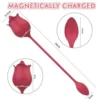 Indulgence Rose Licking Vibrator (Red)
