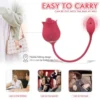 Indulgence Rose Licking Vibrator (Red)