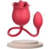 Indulgence Rose Licking Vibrator (Red)