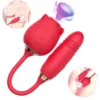 Fantasy Thrusting Rose Vibrator