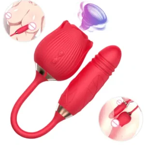 Fantasy Thrusting Rose Vibrator
