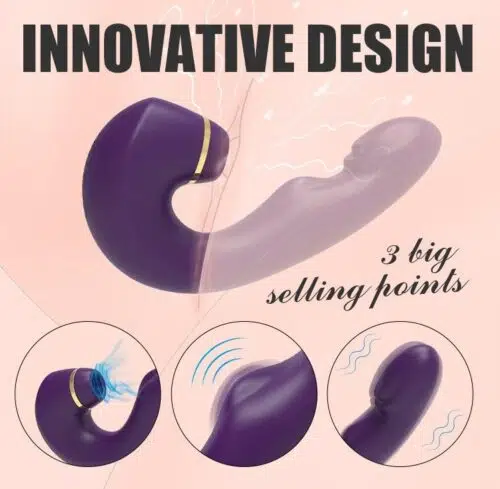 The Performer Pro 3 in 1 Sucking Vibrator
