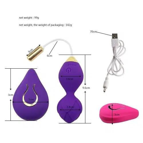 Goddess Couples Pleasure Balls (Purple)