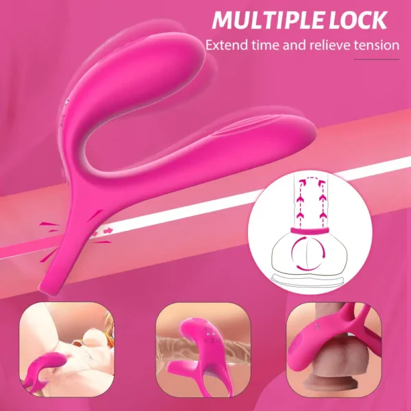 Pleaser Pro™ Combo: Cock Ring And Finger Vibrator