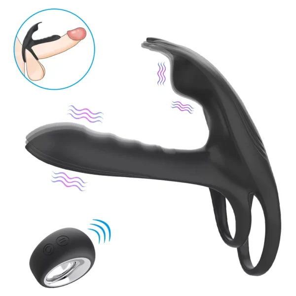 Action Time ✨ Couples Rabbit Cock Ring Remote Control