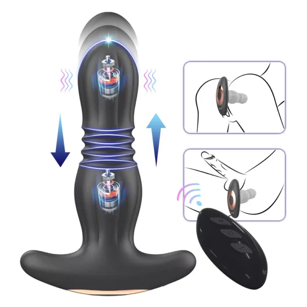 Explosion 💥 Thrusting Anal Plug Remote Contro