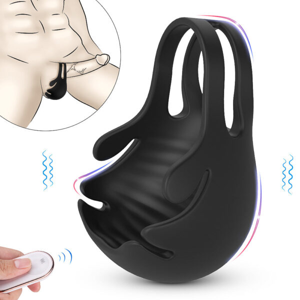 Mighty Max Vibrating Testicle Stimulator and Cock Ring With Remote