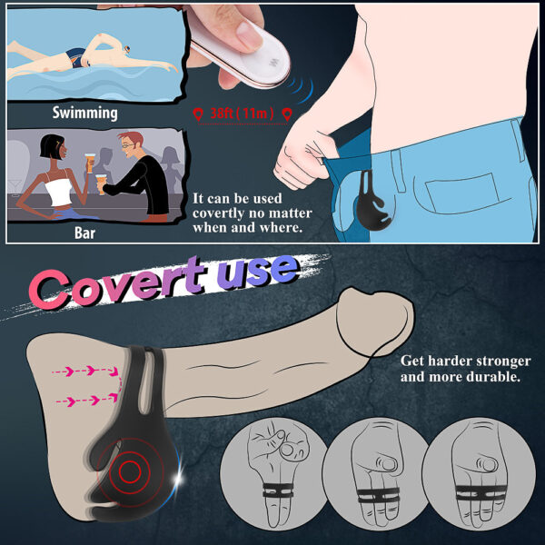 Mighty Max Vibrating Testicle Stimulator and Cock Ring With Remote