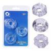 3 Pack Crystal Cock Ring Set
