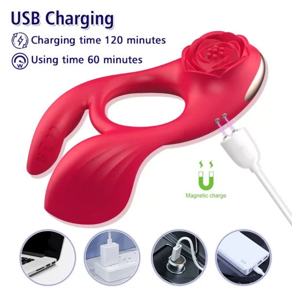 PROXY’S Rose Couples Sex Toy Cock Ring