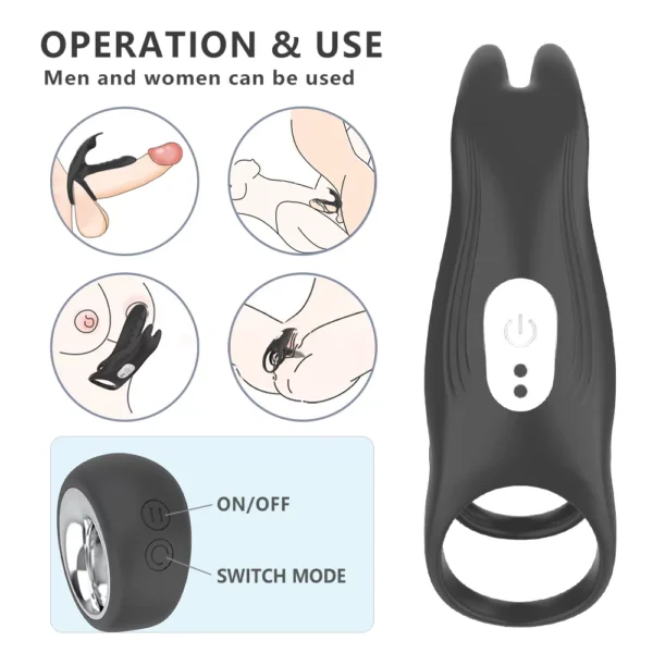Action Time ✨ Couples Rabbit Cock Ring Remote Control
