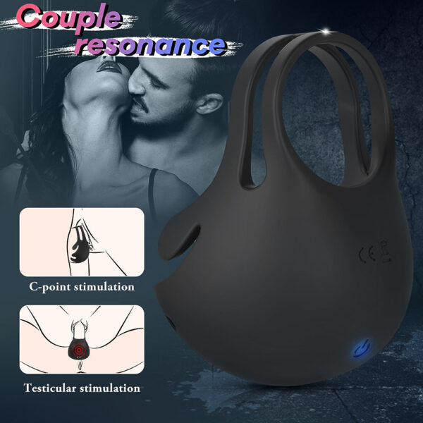 Mighty Max Vibrating Testicle Stimulator and Cock Ring With Remote