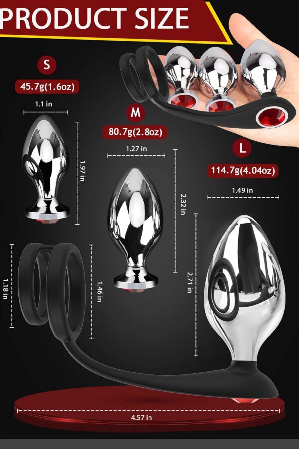 Premium Stainless Steel Anal Plug Set