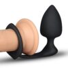 Combo Threat Cockring Plug (Black)