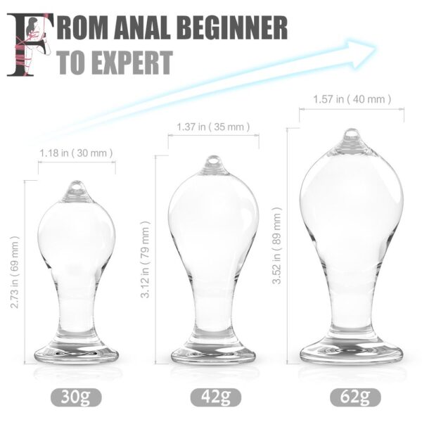 Invisible Anal Butt Plug Set