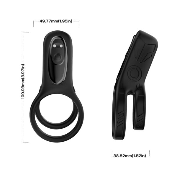 Knight Vibrating Cock Ring (Extra Removable Vibrating Bullet)