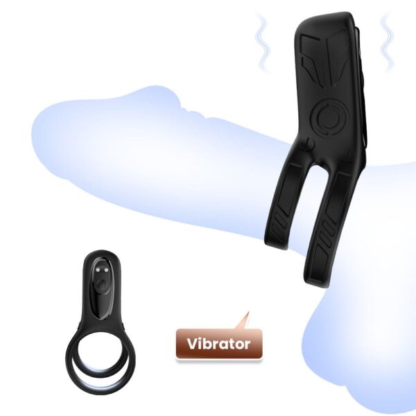 Knight Vibrating Cock Ring (Extra Removable Vibrating Bullet)