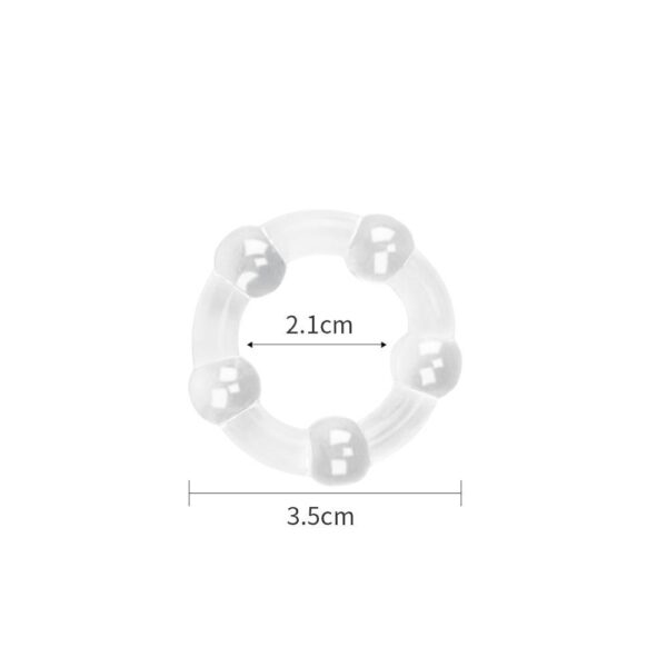 Power Plus Beaded Cock Ring Set