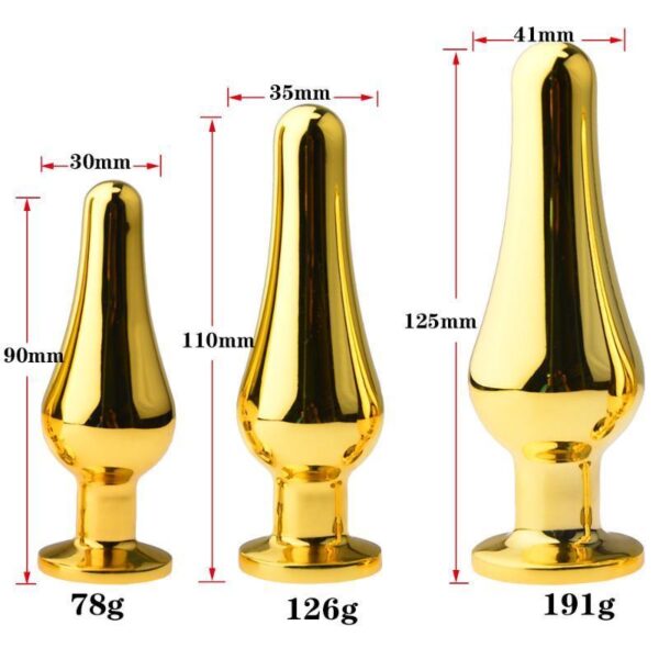 Royal Gold Butt Plug Set