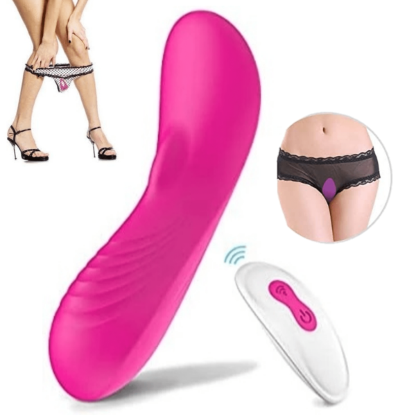 Silent Panty Vibrator & Remote Orgasm Sniper (Pink)