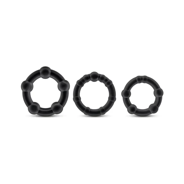 Stay Hard Beaded Stamina Cock Ring Set