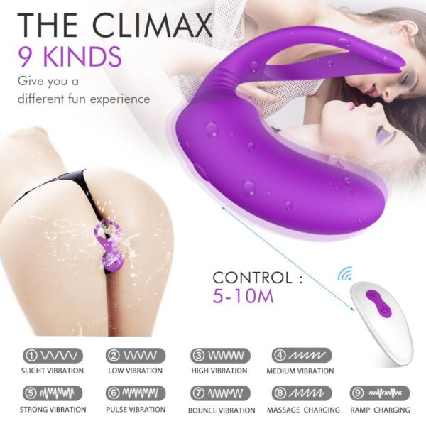 The Climax® Couples Vibrator (Purple)