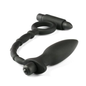 Titan Vibrating Cock Ring Anal Plug