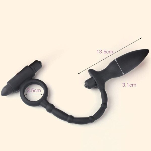 Titan Vibrating Cock Ring Anal Plug