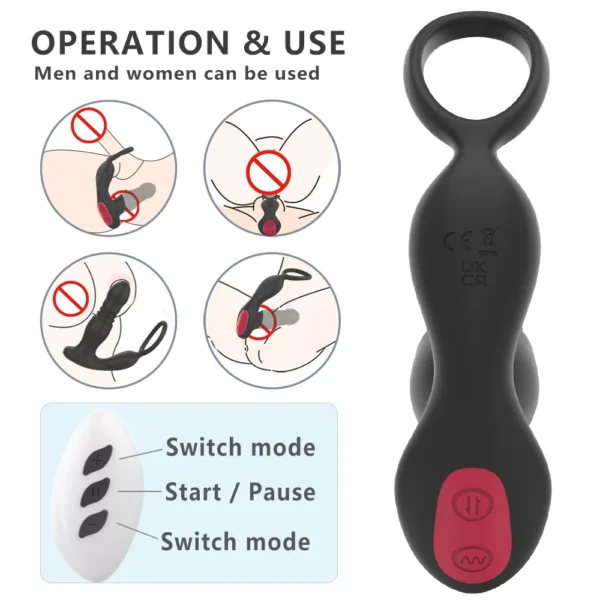 DOMINIX ✨Vibrating & Thrusting Anal Plug with Remote Control